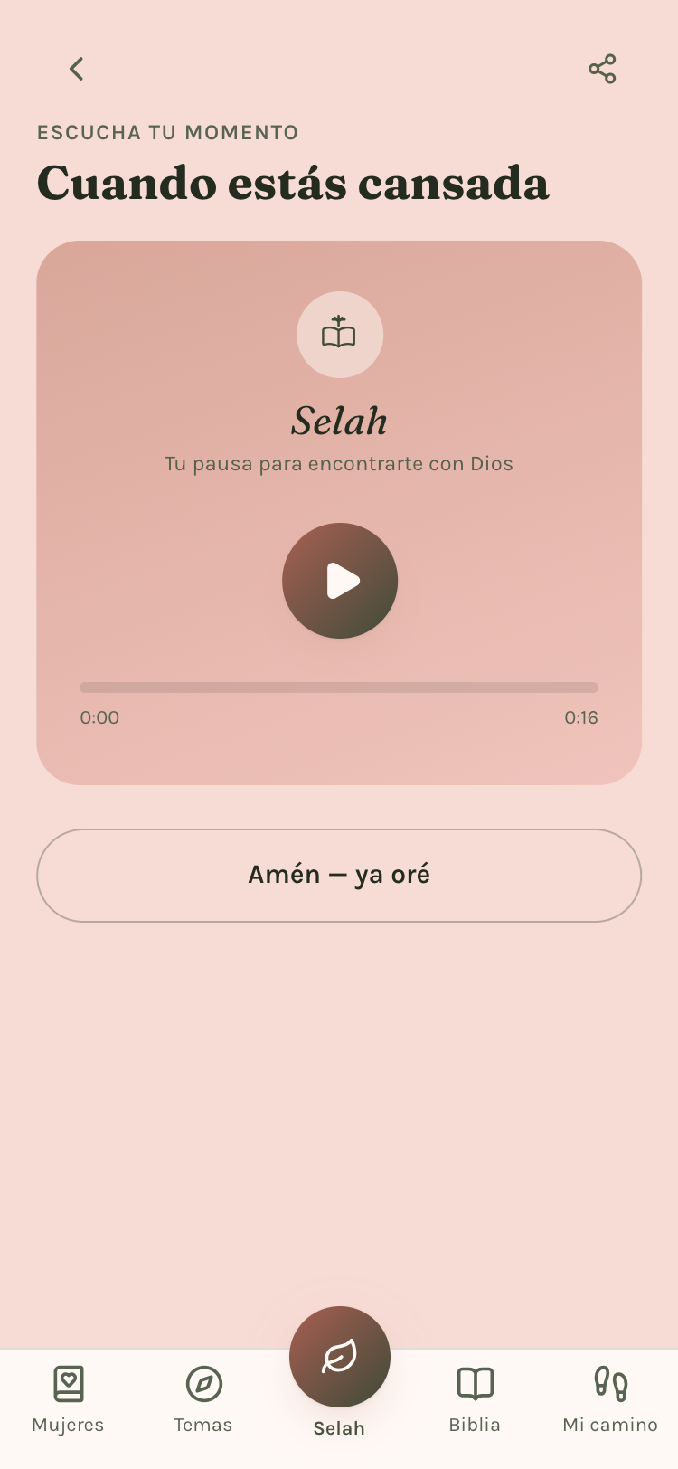 Ora guiada, en texto o audio